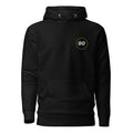Black Essential 90 hoodie, front product view | colour:black