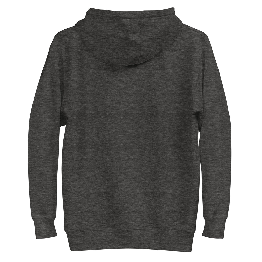 Charcoal Essential 90 hoodie, back product view | colour:charcoal