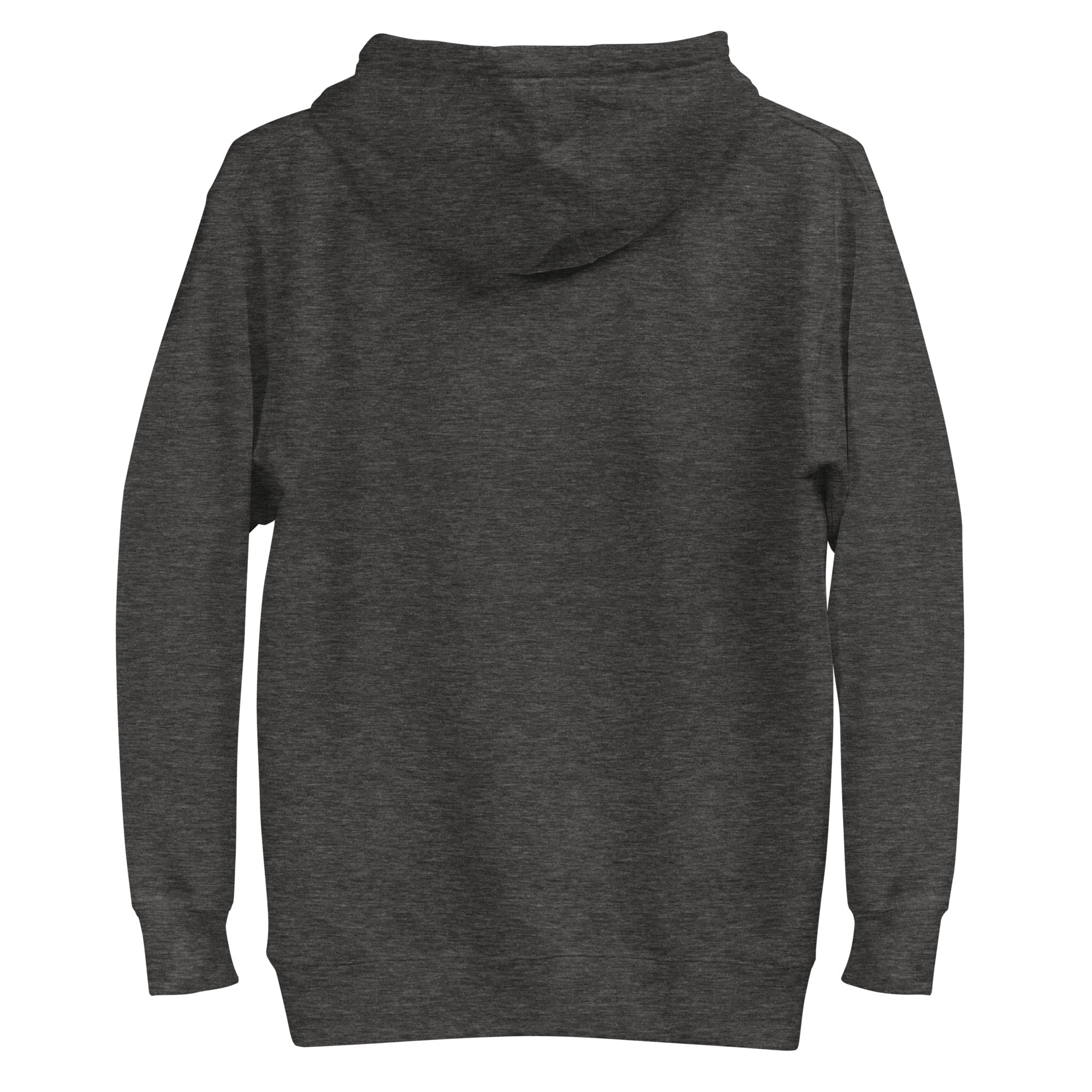Charcoal Essential 90 hoodie, back product view | colour:charcoal